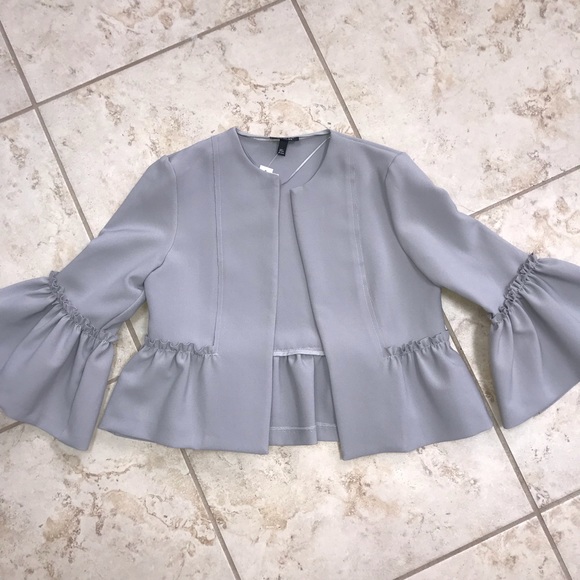 Topshop Jackets & Blazers - NWT Topshop Ruffle Blazer